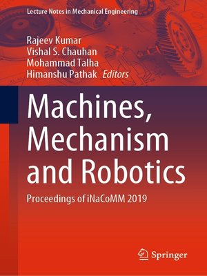 cover image of Machines, Mechanism and Robotics